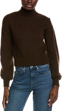 Alberta Ferretti Balloon Sleeve Cashmere Sweater