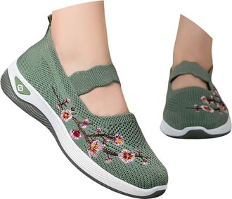 Generic Shoes Womens Flat Fashionable Trainers Outdoor Leisure Retro Style Walking Shoes Nurse Casual Trainers Balerina Shoes Gymnastics Shoes Low Top Lace Sh