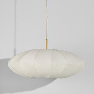 Maisons du monde L&aacute;mpara de techo ovalada beige crema
