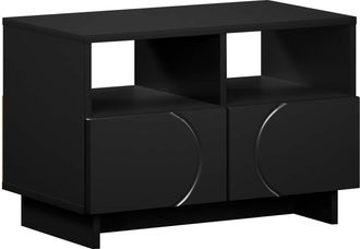 vidaXL Soporte De Tv 60 X 34,5 X 40 Cm Negro Madera De Ingenier&iacute;a Vidaxl