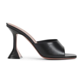 Amina Muaddi Dames, Schoenen, Zwart, Maat: 37 1/2 EU Leer