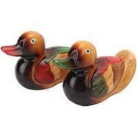 OEM Estatuas De Patos Mandarines De Madera Pintadas A Mano Para El Jard&iacute;n Y El Hogar - Crezuo