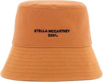 Stella McCartney Eco katoenen bucket hat met logo