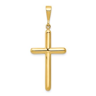 Diamond2Deal 10k Yellow Gold Cross Pendant