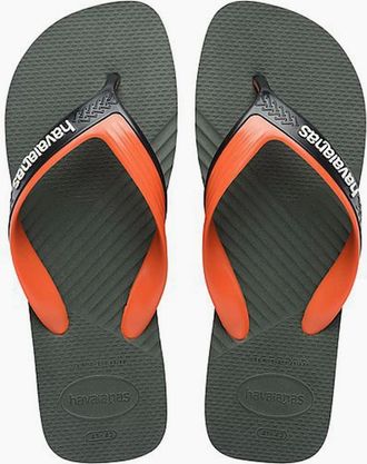 Havaianas Mens Havaianas Dual Flip Flops - Green - Size: 11/11.5/12