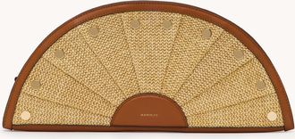 Hammitt Hammitt Shelley Clutch Cocoa Raffia Gold