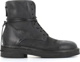 Mars&egrave;ll Nabukata Veterboot - Dames - Veterlaarzen - Zwart - 39 1/2 EU - Leer - Schoenen
