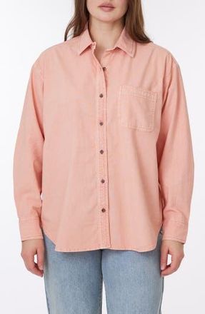 C&C California Alaina Sunwashed Relaxed Button-Up Shirt in Desert Rose at Nordstrom Rack, Size X-Small