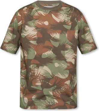 Moschino Bedrukt T-shirt - Heren - T-shirts - Groen - XL - Katoen - Tops