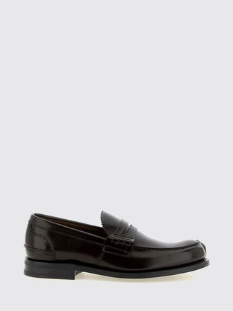Churchs Pembrey Brushed Leather Penny Loafers with Saddle Strap