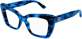 Balenciaga Blauwe Brillen Bb 0297O Zonnebril - unisex - Brillen - Blauw - 52 MM - Accessoires