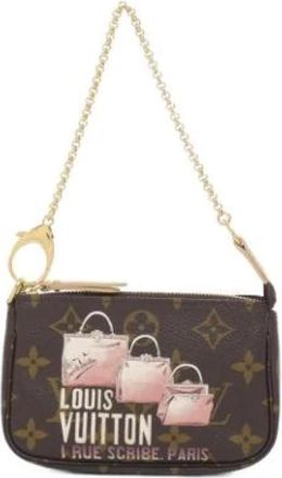 Louis Vuitton Pre-owned Pochette Pouch - Dames - Vintage Mini Tas - Bruin - ONE Size - Vintage