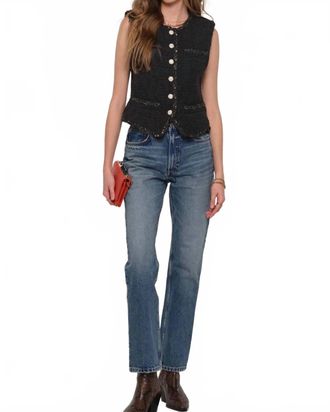 Heartloom Shirley Slim Fit Vest In Black