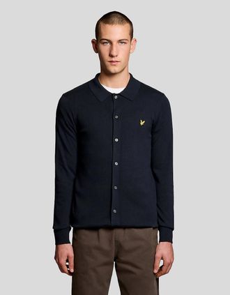 Lyle & Scott Lyle And Scott Mens Cotton Knitted Shirt - Size: 38/Regular