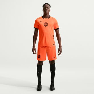 Nike Netherlands 2026 Stadium Away Nike Mens Soccer Dri-FIT Replica Shorts in Orange | IB4853-809