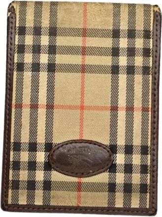 Burberry Pre-owned Leren Portemonnee - Dames - Vintage Accessoires - Beige - ONE Size - Leer - Vintage