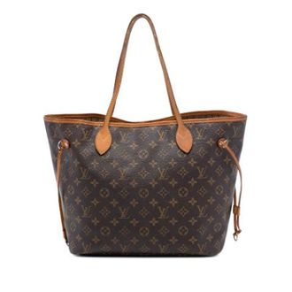 Louis Vuitton Pre-owned Tote Bags, female, Brown, Size: ONE SIZE Pre-owned Neverfull MM