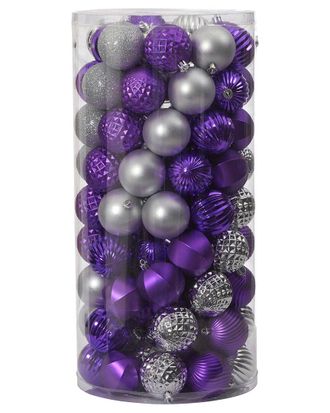 Nearly Natural Holiday Shatterproof, 101 Count Christmas Tree Ornament Set