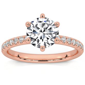 Pompeii3 1.58Ct Diamond Engagement Ring 14k Gold Lab Grown