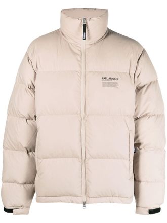 Axel Arigato Piumino con stampa - Marrone