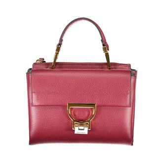 Coccinelle Handbags, female, Purple, Size: ONE SIZE Arlettis Top Handle Bag