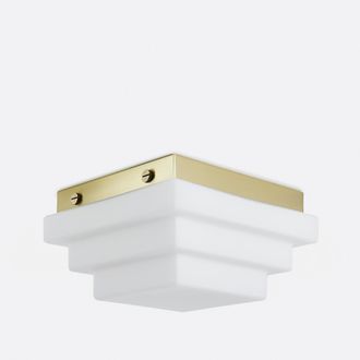 La Redoute Interieurs Plafondlamp of wandlamp, opaline glas, breedte 27,5 cm, DECAR