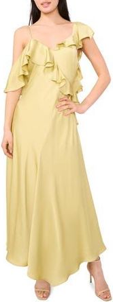 Parker The Bridget Ruffle One-Shoulder Dress in Pistachio at Nordstrom Rack, Size 10