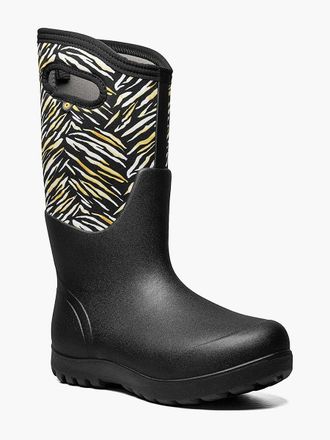 Bogs Neo-Classic Exotic 72709-009 Womens Black Waterproof Farm Boot JOBB1530