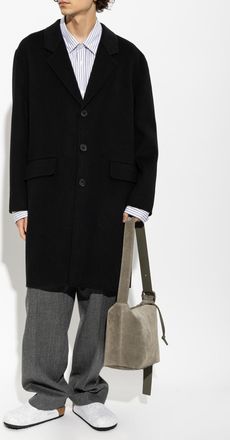 Frame Denim Wool Coat, Mens, Black