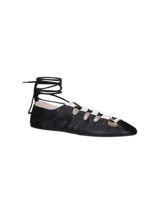 Alaia Womens Flat Shoes Black