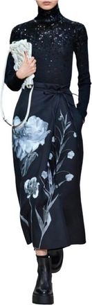 Valentino Garavani Valentino Garvani Black Sequin Embellished Turtleneck Jumper Size M