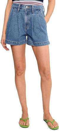 Daze Coronado Pleated Shorts Womens Clothing Montage : 27 3.5, Cotton/Denim
