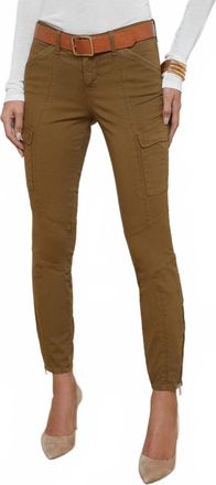 L'agence Patton Cargo Skinny Pant In Brown Olive