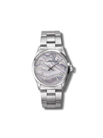 Jacquie Aiche pre-owned customised Rolex Oyster Perpetual 34mm - Silver