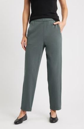 Eileen Fisher Slouch Organic Cotton Ankle Pants in Everglade at Nordstrom Rack, Size X-Small