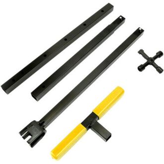 OEM Llave Para Contador De Agua, Mango En T Plegable, Herramienta Multifuncional De Acero Para Reparaci&oacute;n, Color Amarillo -crezuo