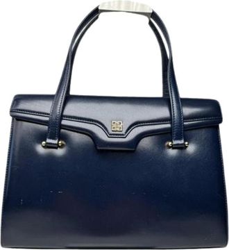 Givenchy Pre-owned Handbags, female, Blue, Size: ONE SIZE Pre-owned Leather Handbag