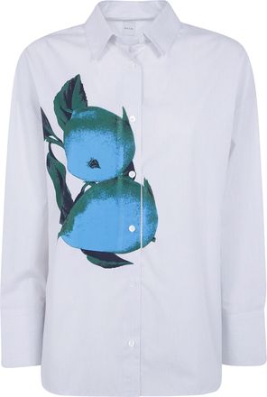 Paul Smith Shirt Blue Fruit Print