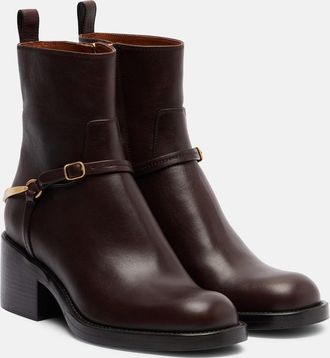 Chlo&eacute; Dakota 60 leather ankle boots