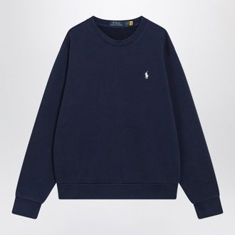 Polo Ralph Lauren Navy Blue Cotton Crew Neck Sweatshirt