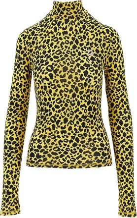 Coperni Top a collo alto con stampa - Giallo