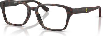 Ferrari 54mm Rectangle optical glasses in Brown at Nordstrom