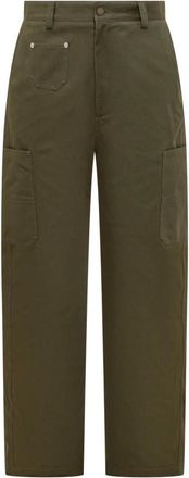 Givenchy Broeken, Heren, Groen, M, Katoen, Couture Seam Broeken