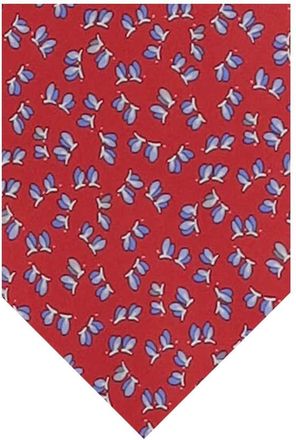Ferragamo Red Printed Tie