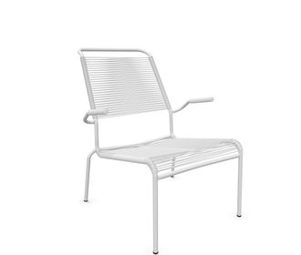 Schaffner Spaghetti-Lounger S&auml;ntis mit Lehne / Hochlehner Feuerverzinkt