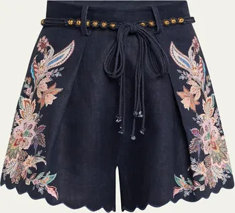 Zimmermann Rhiannon Tuck Shorts