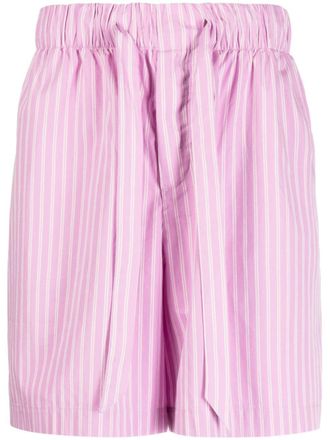 Tekla Shorts pigiama a righe - Viola