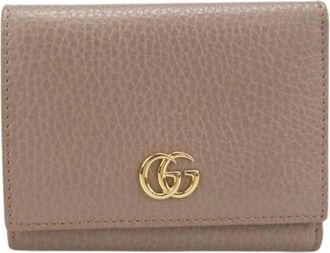 Gucci Pre-owned Tri-fold Portemonnee - Dames - Vintage Accessoires - Bruin - ONE Size - Leer - Vintage