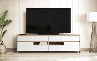 HOME AFFAIRE TV-Schrank »Stranda, moderner TV-Unterschrank, Kommode im Scandi-Style, Lowboard« Rahmenoptik, ausreichend Stauraum, vielseitig einsetzbar, 193 cm bre