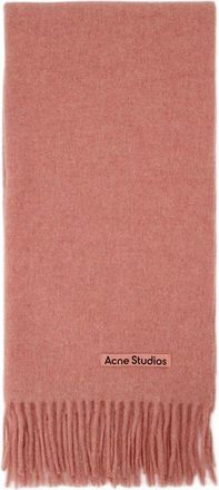 Acne Studios Canada Narrow Scarf - unisex - Wintersjaals - Roze - ONE Size - Wol - Accessoires